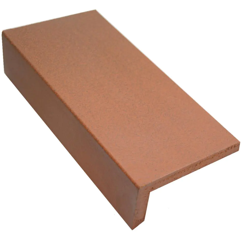 Treppenauftritt E714 rotbraun 11,5x24 cm Treppenauftritt E714 rotbraun 11,5x24 cm