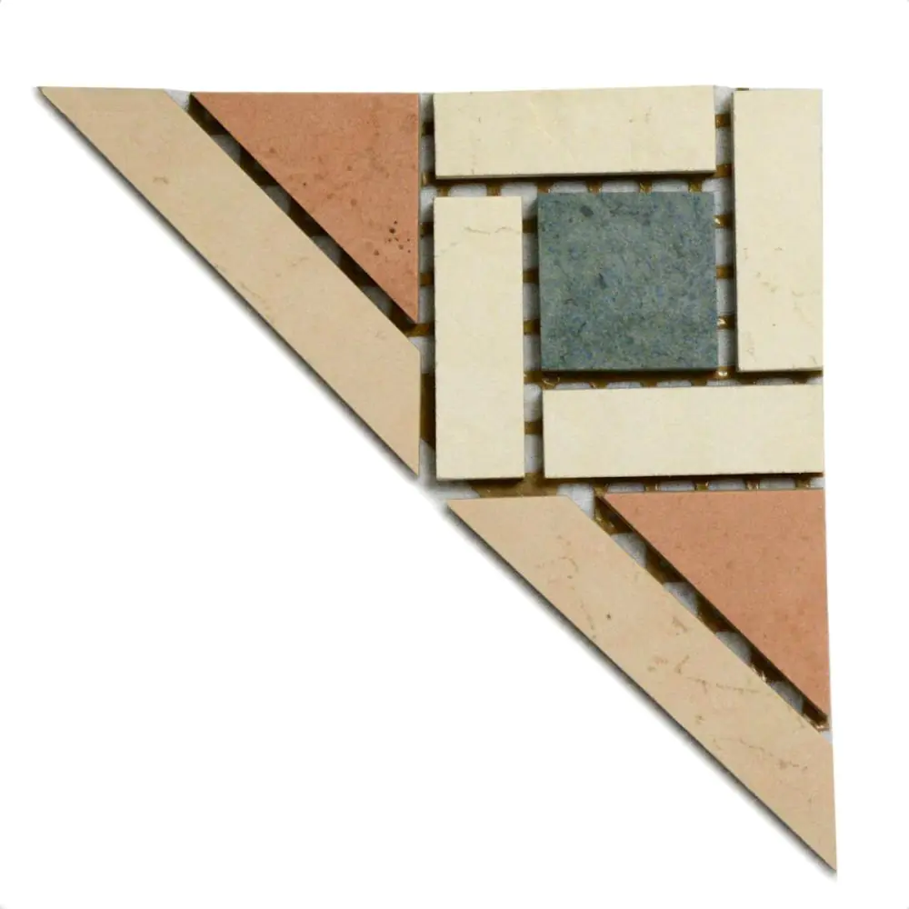 Mosaik Agrob Buchtal 056063 Kuros cotto creme grün 15x30 cm I.Sorte