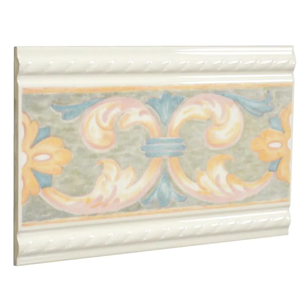 Bordüre Porcelanosa Nr.496 creme bunt Floral 20x31,5 cm