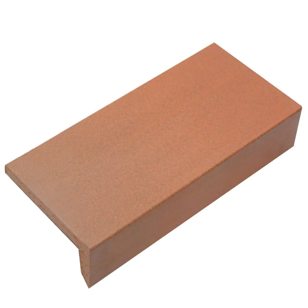 Treppenauftritt E714 rotbraun 11,5x24 cm Treppenauftritt E714 rotbraun 11,5x24 cm