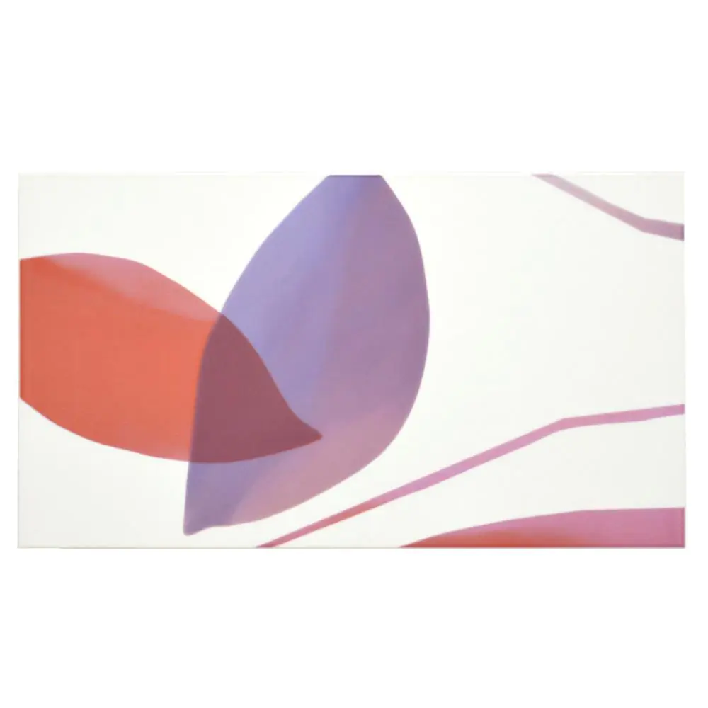 Wandfliese Dekor Agrob Buchtal E2626 260833 Tendence Dekor2 rot lila 25x44 cm I.Sorte