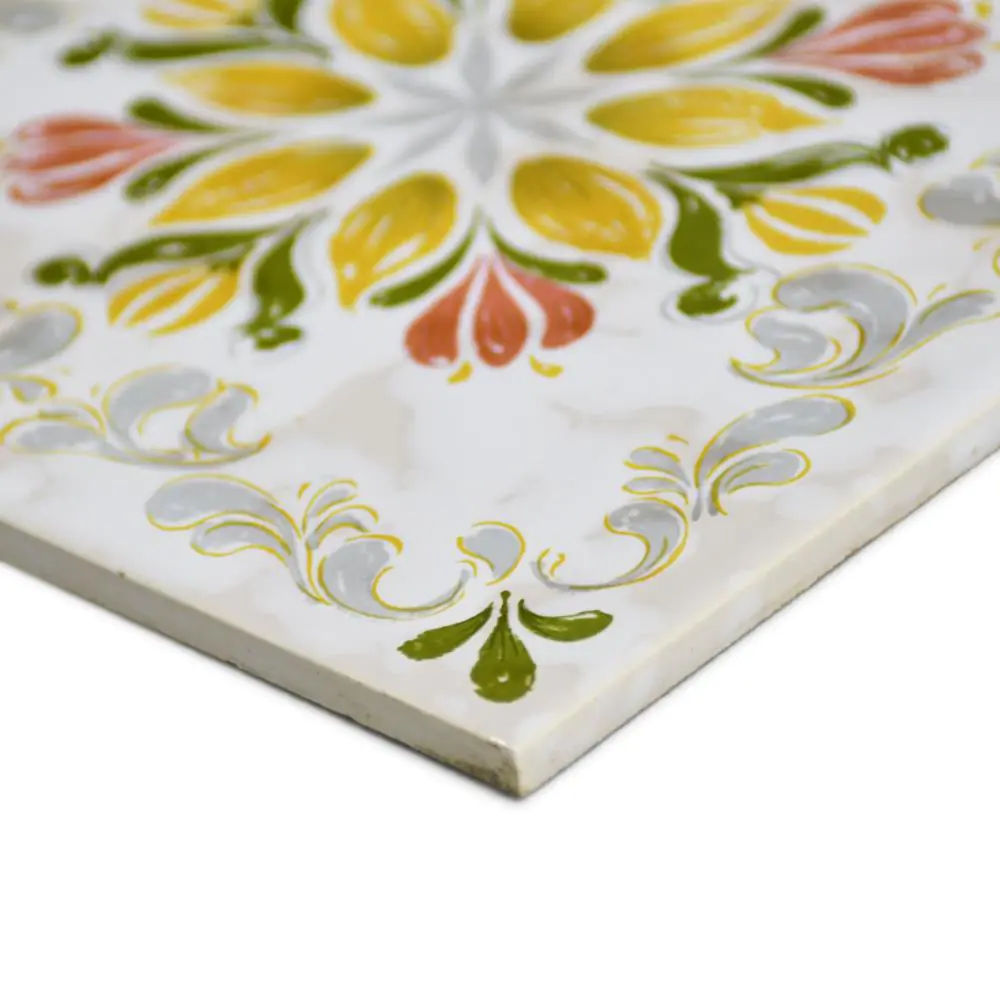 Wandfliese Dekor Villeroy & Boch E4204 Blume mehrfarbig 15x15 cm