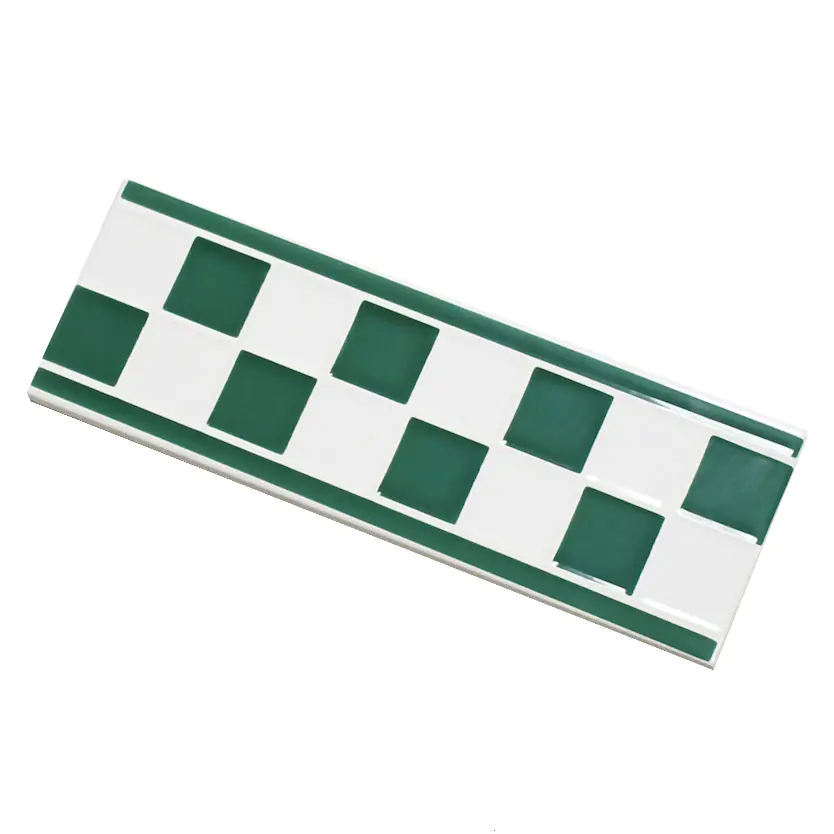 Bordüre Villeroy & Boch Nr.809 1303 D268 Creativa Step by Step grün weiß 10x30 cm I.Sorte Bordüre Villeroy & Boch Nr.809 1303 D268 Creativa Step by Step grün weiß 10x30 cm I.Sorte