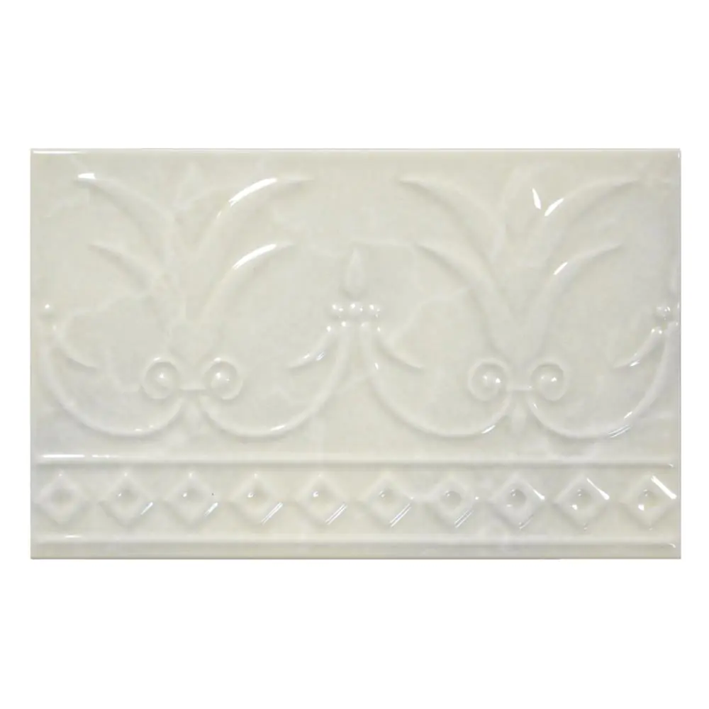 Bordüre Porcelanosa Nr.494 Byblos blanco weiß 20x31,5 cm