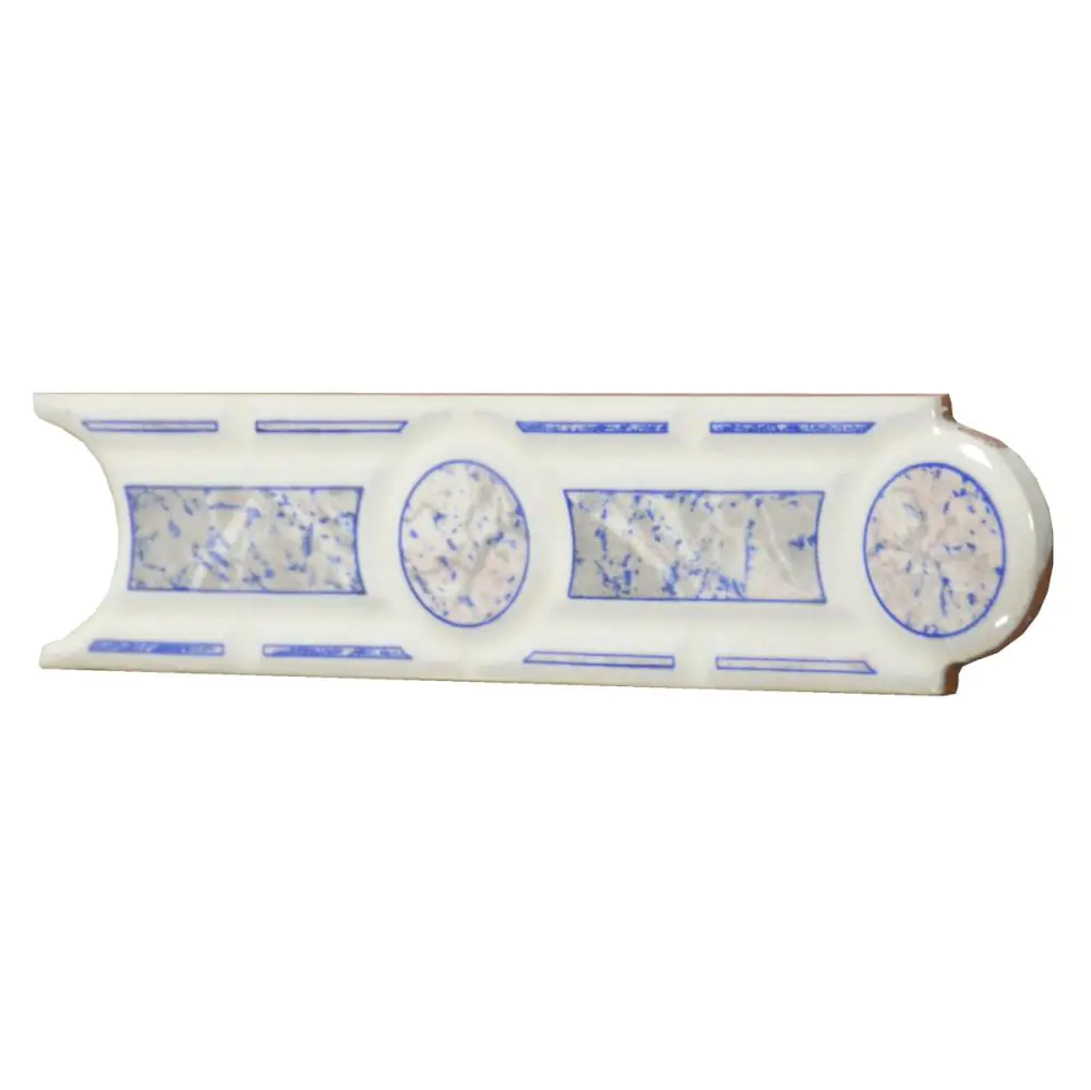 Bordüre Ceramica Montoliu Nr.501 azul weiß blau rosa 5x20 cm Bordüre Ceramica Montoliu Nr.501 azul weiß blau rosa 5x20 cm