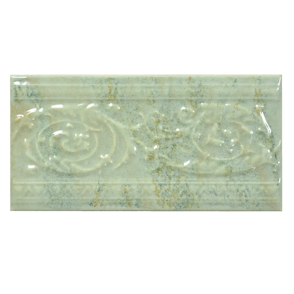 Bordüre Porcelanosa Nr.422 Florencia verde grün 10x20 cm Bordüre Porcelanosa Nr.422 Florencia verde grün 10x20 cm