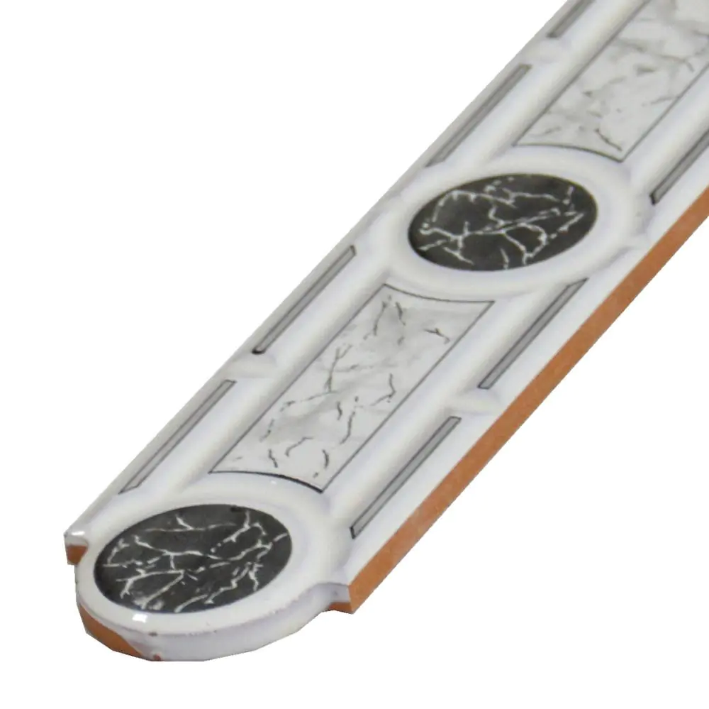 Bordüre Ceramica Montoliu Nr.524 nero schwarz grau weiß 5x20 cm Bordüre Ceramica Montoliu Nr.524 nero schwarz grau weiß 5x20 cm