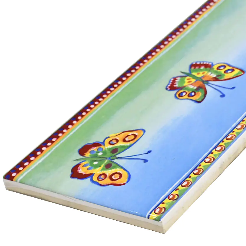 Bordüre Villeroy & Boch Nr.773 1458 D282 Creativa Butterfly mehrfarbig 10x30 cm I.Sorte Bordüre Villeroy & Boch Nr.773 1458 D282 Creativa Butterfly mehrfarbig 10x30 cm I.Sorte