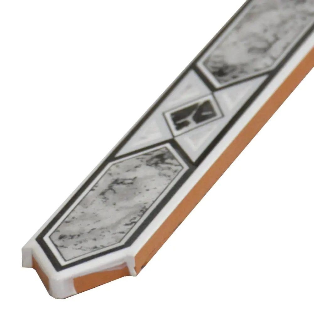 Bordüre Castellon Nr.503 anthrazit weiß 3x20 cm Bordüre Castellon Nr.503 anthrazit weiß 3x20 cm