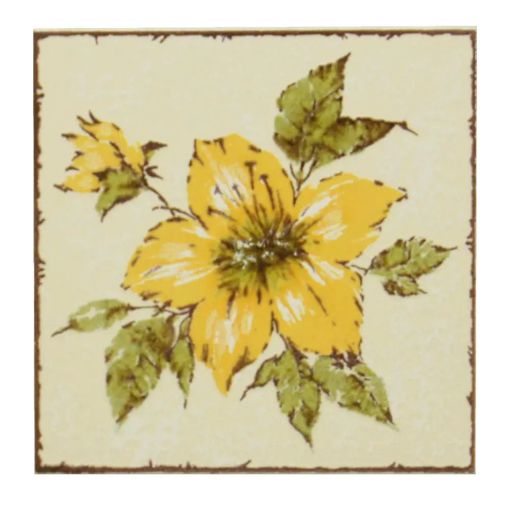 Wandfliese Dekor Cerim E2890 mehrfarbig Blume 15x15 cm I.Sorte