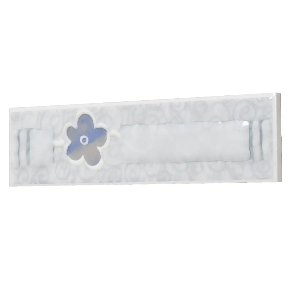 Bordüre Agrob Buchtal Nr.943 238886 weiß blau grau 6,5x25 cm I.Sorte Bordüre Agrob Buchtal Nr.943 238886 weiß blau grau 6,5x25 cm I.Sorte