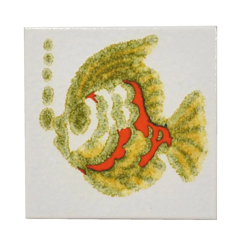 Wandfliese Dekor San Marco Ceramiche E3280 grau grün rot 15x15 cm I.Sorte
