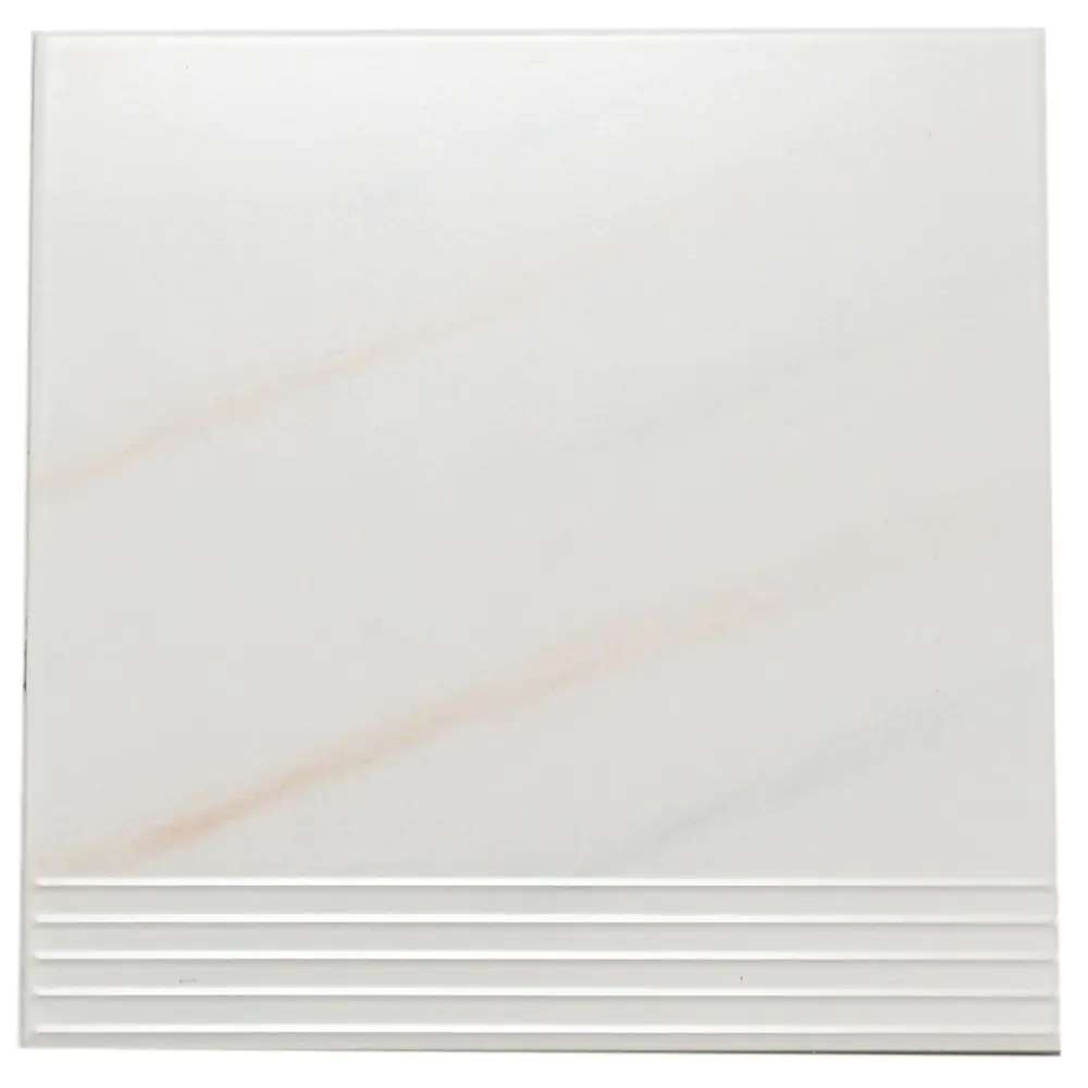 Treppenauftritt Villeroy & Boch E5418 3141 886 Toscana weiß grau rot 30x30 cm I.Sorte