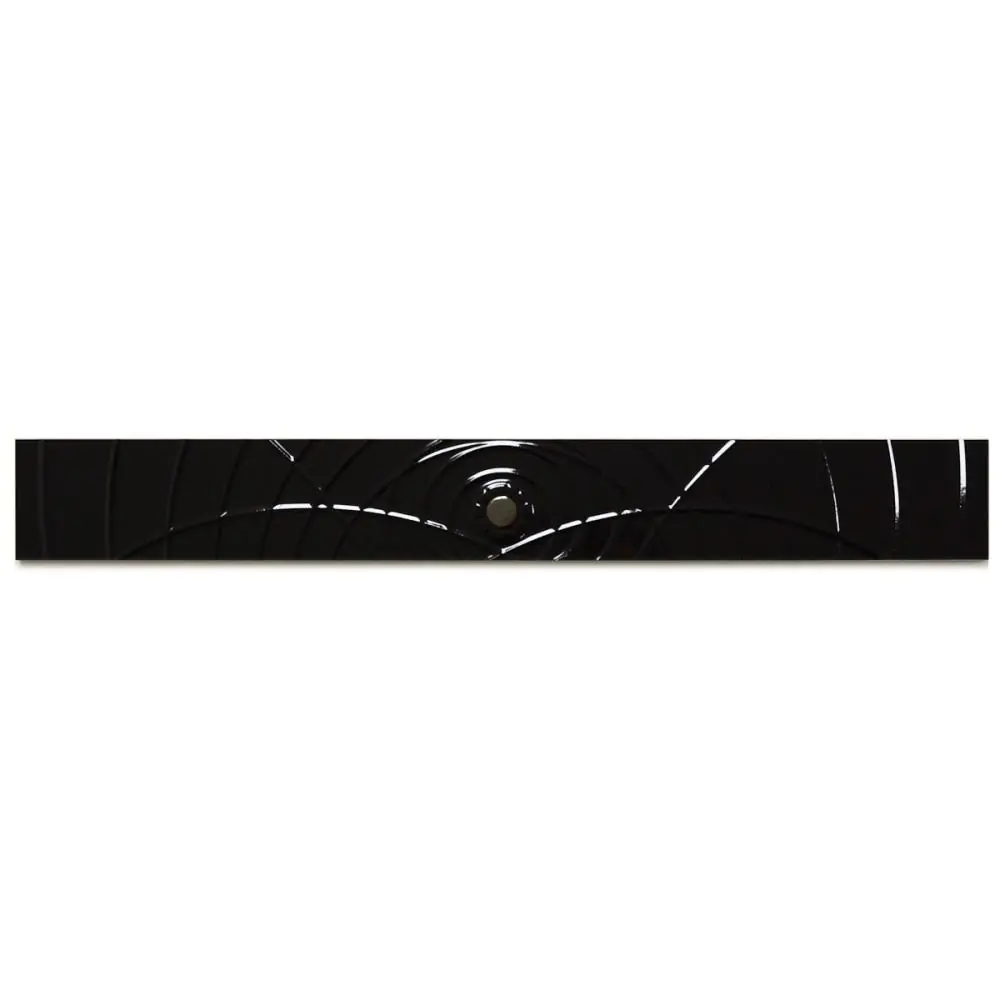 Bordüre Villeroy & Boch 1608 CL45 Boudoir schwarz 7,5x60 cm I.Sorte