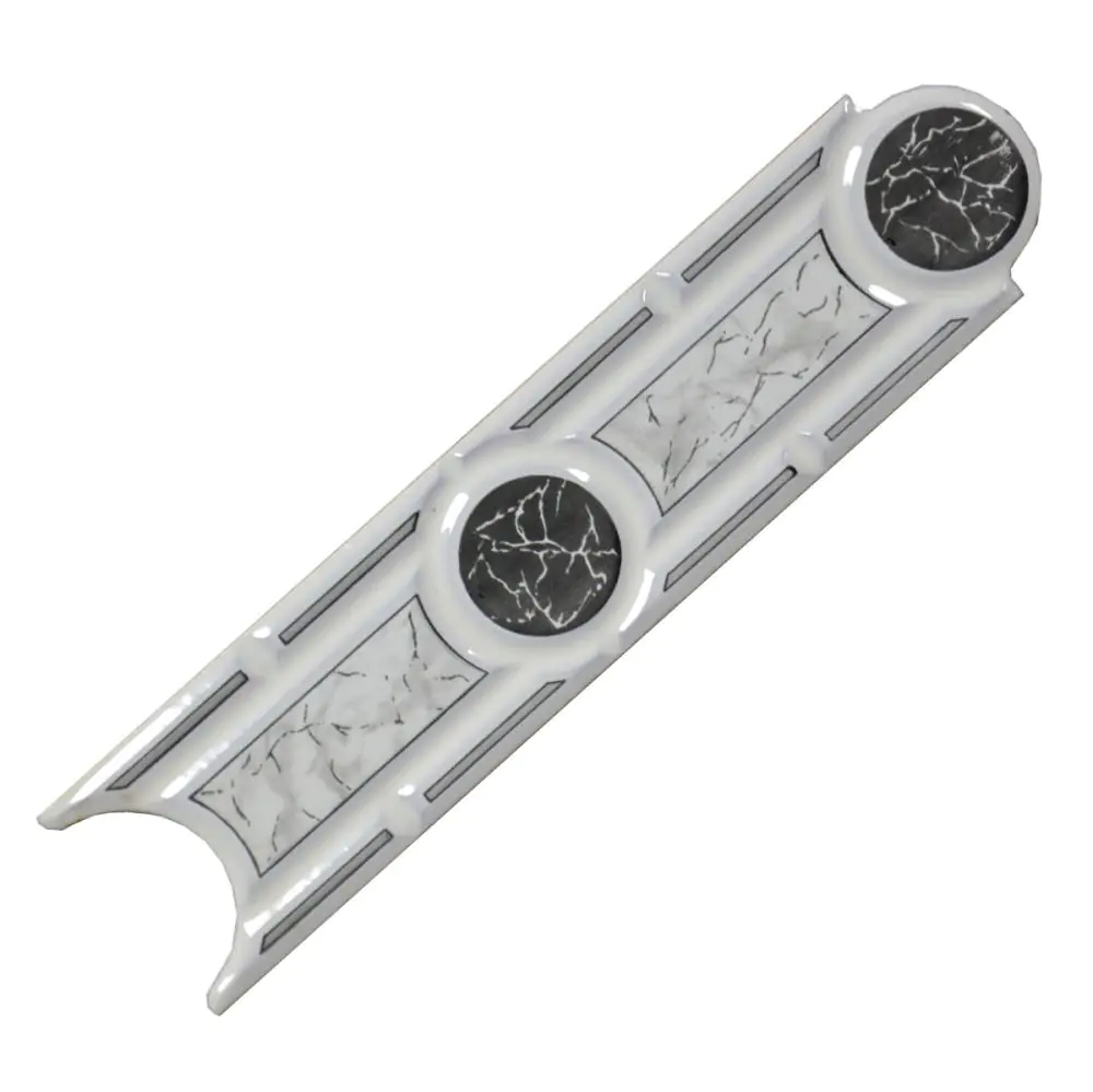 Bordüre Ceramica Montoliu Nr.524 nero schwarz grau weiß 5x20 cm Bordüre Ceramica Montoliu Nr.524 nero schwarz grau weiß 5x20 cm