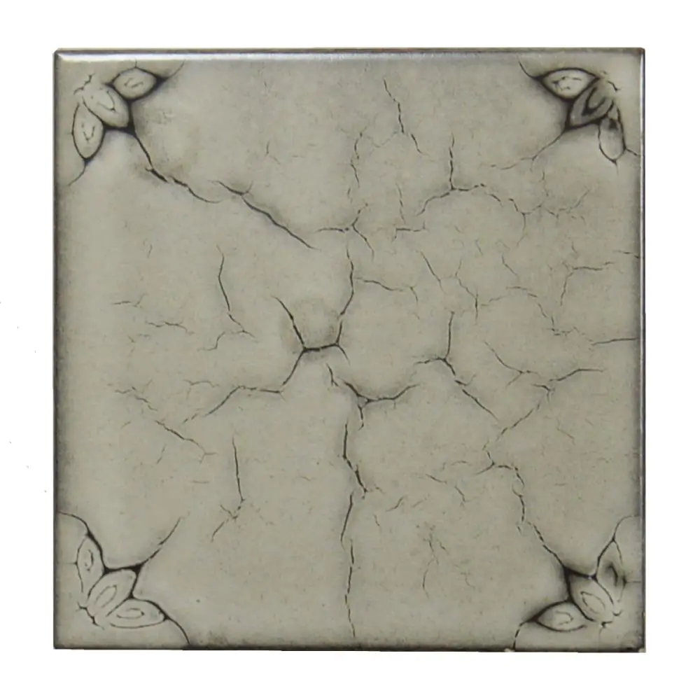 Wandfliese Dekor Wessel Keramik E2878 grau schwarz 15x15 cm I.Sorte