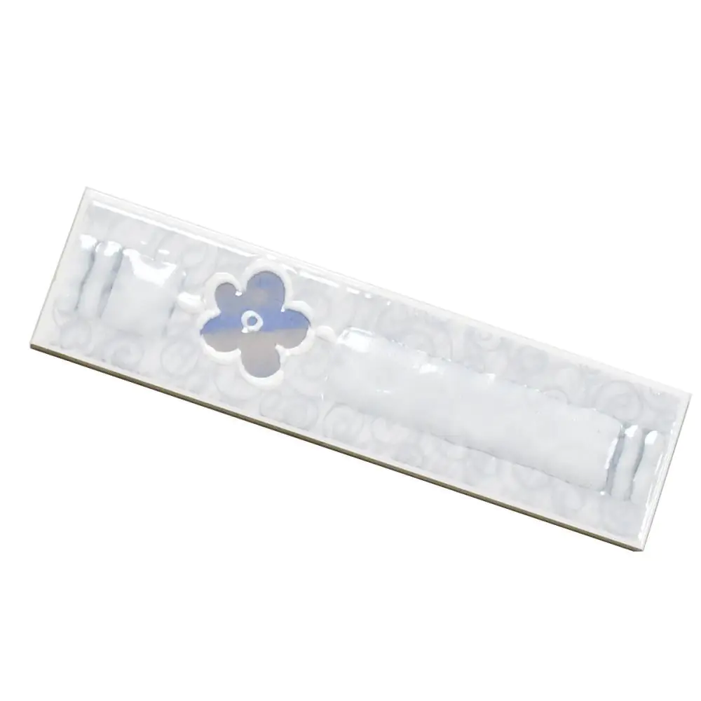 Bordüre Agrob Buchtal Nr.943 238886 weiß blau grau 6,5x25 cm I.Sorte Bordüre Agrob Buchtal Nr.943 238886 weiß blau grau 6,5x25 cm I.Sorte