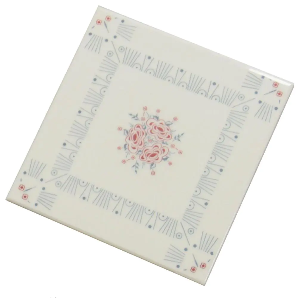 Wandfliese Dekor Cerim E2892 weiß grau rot 15x15 cm I.Sorte Wandfliese Dekor Cerim E2892 weiß grau rot 15x15 cm I.Sorte