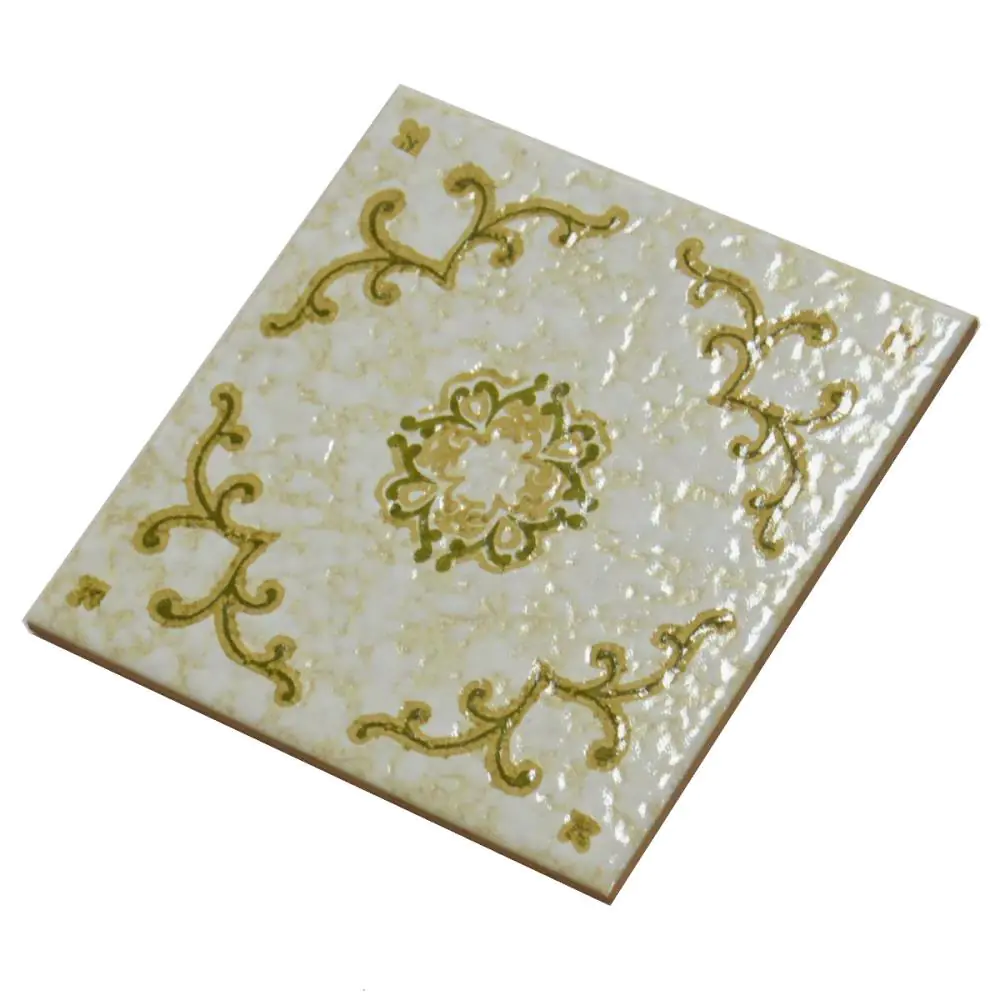 Wandfliese Dekor Santerno Imola E2543 weiß beige grün 15x15 cm I.Sorte Wandfliese Dekor Santerno Imola E2543 weiß beige grün 15x15 cm I.Sorte