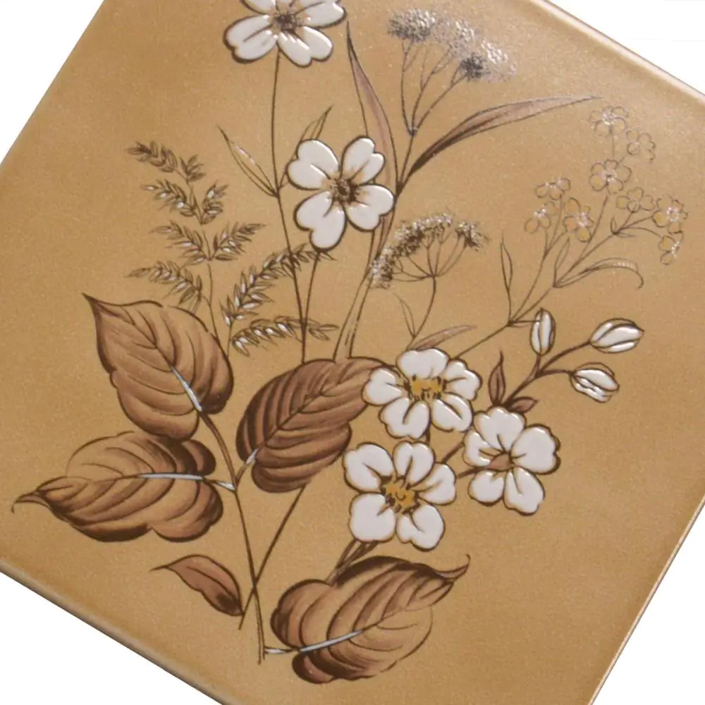 Wandfliese Dekor Villeroy & Boch E2831 beige braun weiß 20x20 cm I.Sorte Wandfliese Dekor Villeroy & Boch E2831 beige braun weiß 20x20 cm I.Sorte