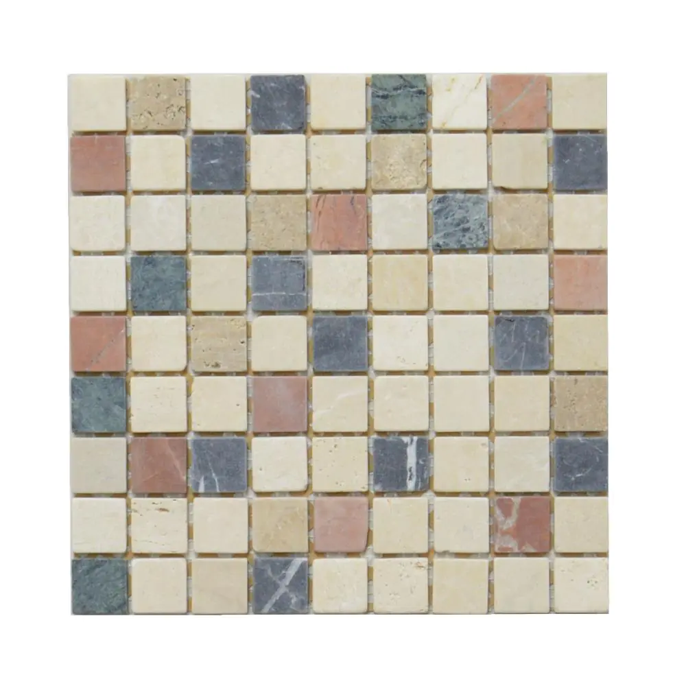 Mosaik E2219 AM Mix Naturstein mehrfarbig 30x30 cm Mosaik E2219 AM Mix Naturstein mehrfarbig 30x30 cm