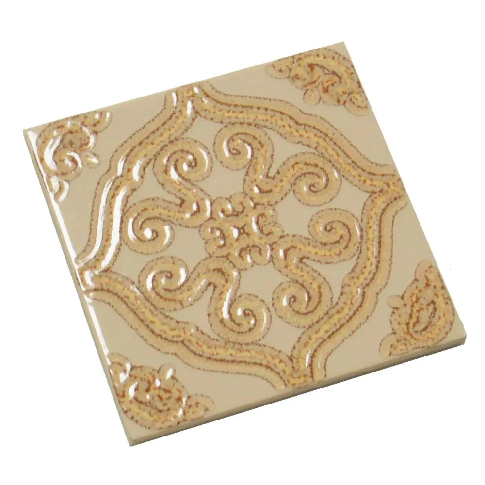 Wandfliese Dekor Servais E2098 8919 beige braun gebraucht 15x15 cm Wandfliese Dekor Servais E2098 8919 beige braun gebraucht 15x15 cm