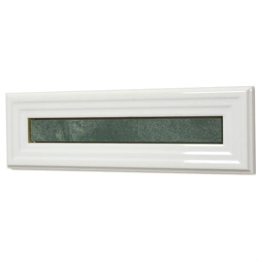 Bordüre Villeroy & Boch 1727 FL25 White Classic weiß grün 10x33 cm I.Sorte Bordüre Villeroy & Boch 1727 FL25 White Classic weiß grün 10x33 cm I.Sorte