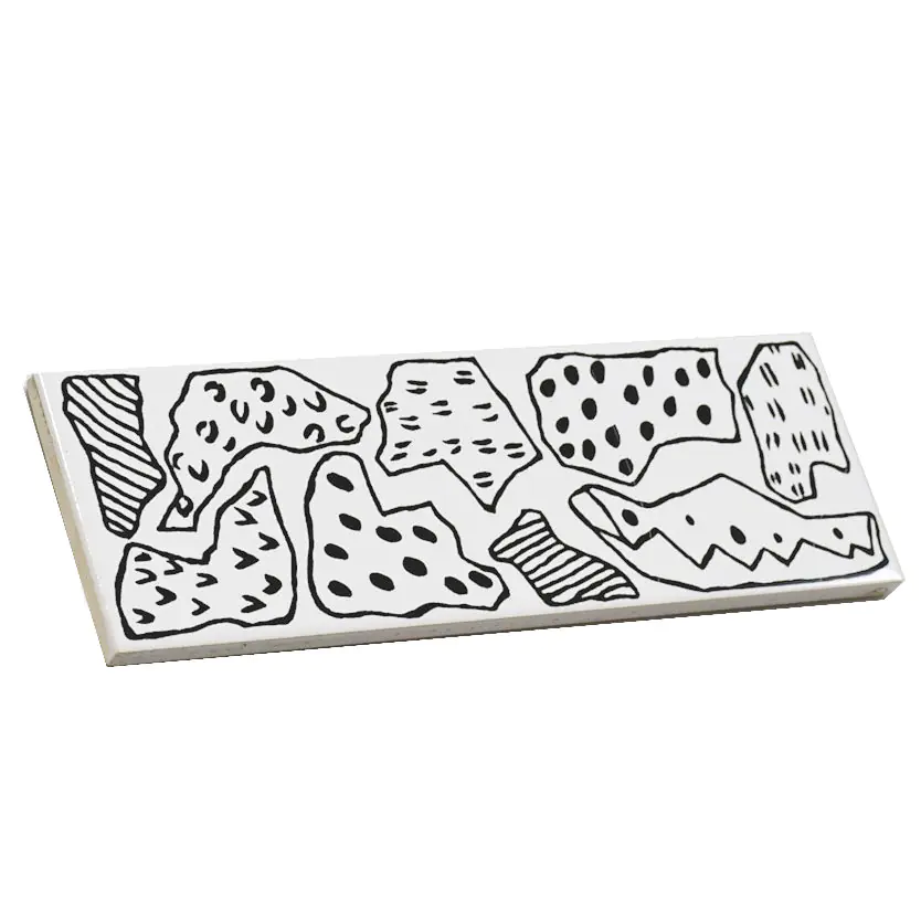 Bordüre Villeroy & Boch Nr.864 1486 R656 Black & White schwarz weiß 6,5x20 cm I.Sorte