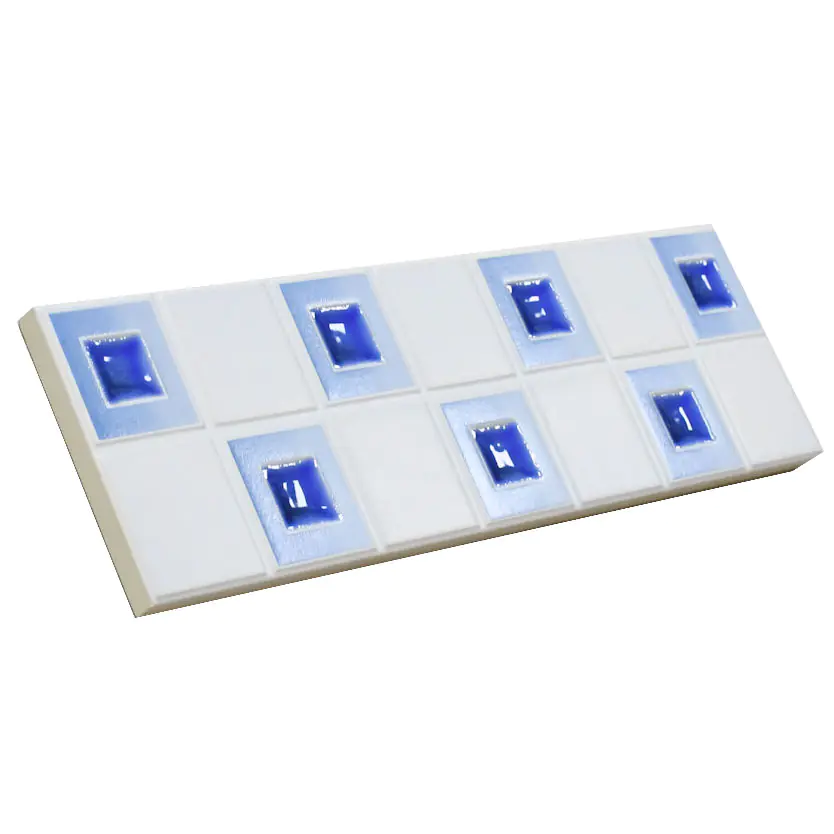 Bordüre Villeroy & Boch Nr.869 1757 SM18 White Classic weiß blau 10x33 cm I.Sorte Bordüre Villeroy & Boch Nr.869 1757 SM18 White Classic weiß blau 10x33 cm I.Sorte