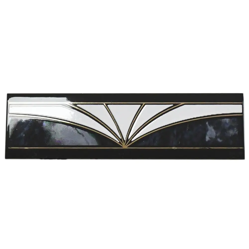 Bordüre Grohn E6399 DIV45 Divina schwarz weiß gold 7x25 cm I.Sorte