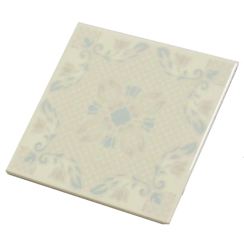 Wandfliese Dekor Agostino E2898 creme grau blau 15x15 cm I.Sorte Wandfliese Dekor Agostino E2898 creme grau blau 15x15 cm I.Sorte