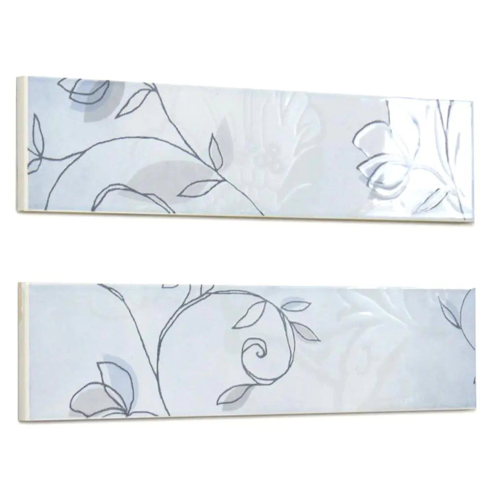 Bordüre Agrob Buchtal Nr.372 2er Set grau 6x25 cm I.Sorte Bordüre Agrob Buchtal Nr.372 2er Set grau 6x25 cm I.Sorte