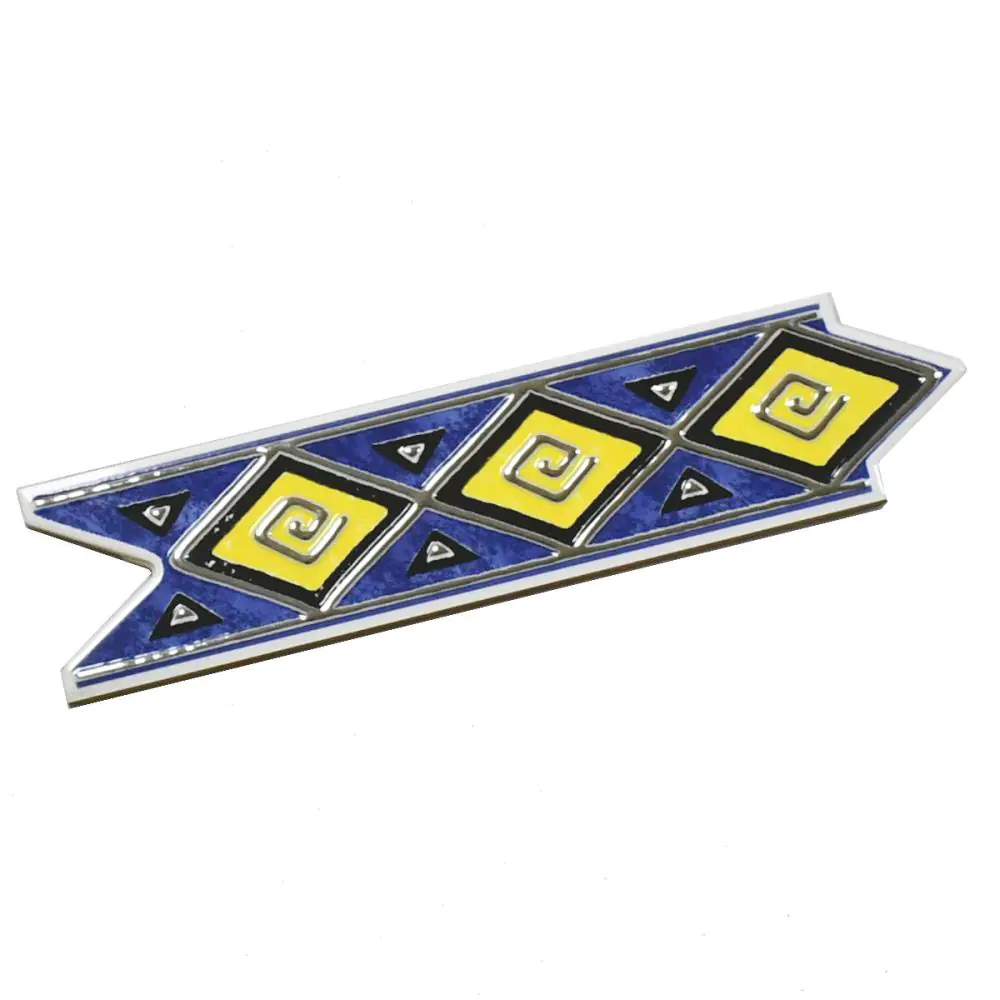 Bordüre HPH Placke Nr.612 Pamplona gelb blau schwarz 6,5x25 cm