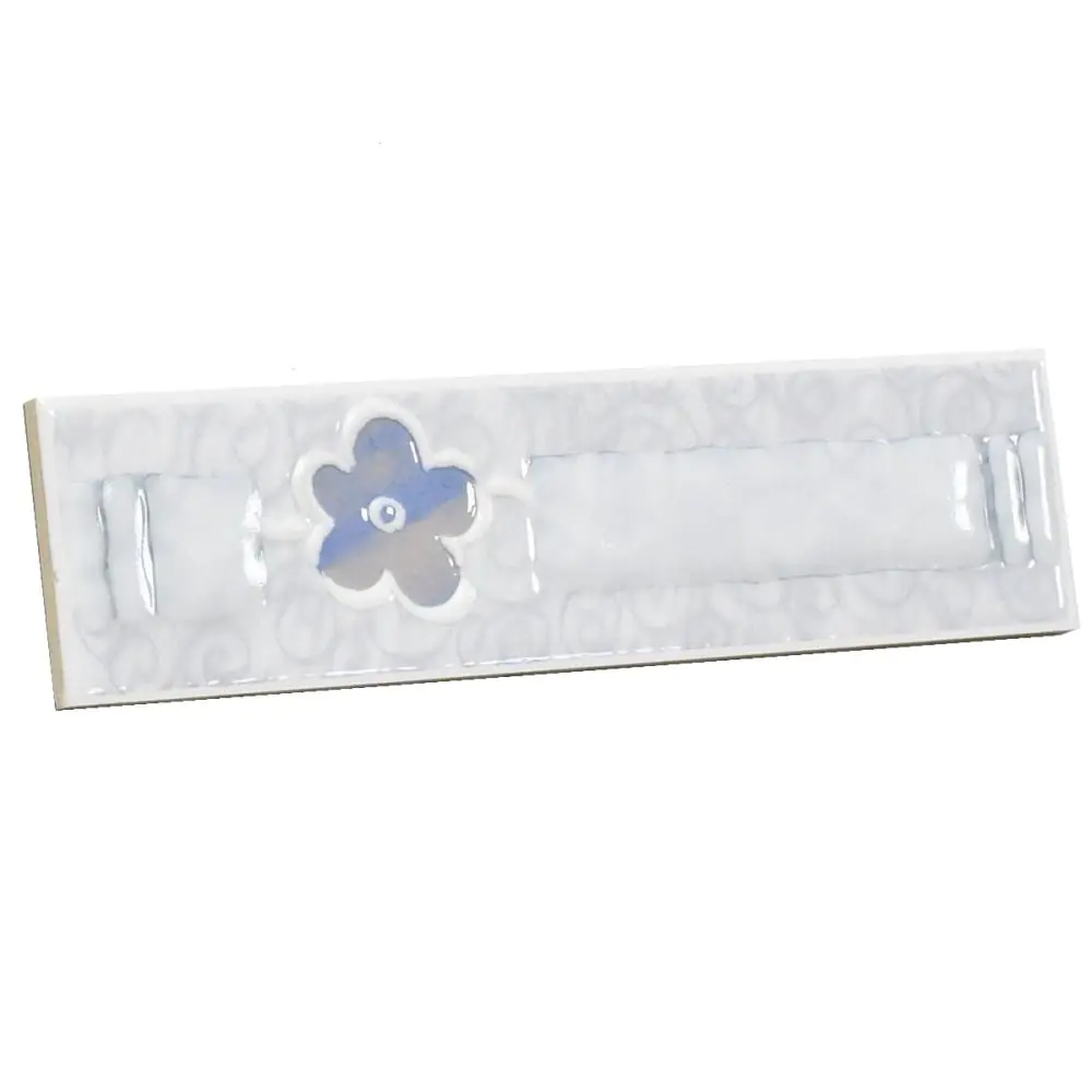 Bordüre Agrob Buchtal Nr.943 238886 weiß blau grau 6,5x25 cm I.Sorte Bordüre Agrob Buchtal Nr.943 238886 weiß blau grau 6,5x25 cm I.Sorte