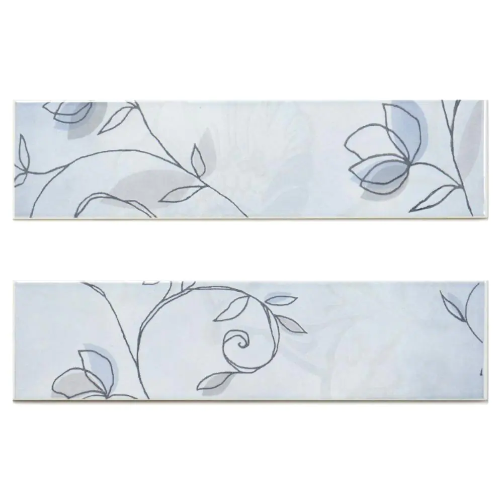 Bordüre Agrob Buchtal Nr.372 2er Set grau 6x25 cm I.Sorte Bordüre Agrob Buchtal Nr.372 2er Set grau 6x25 cm I.Sorte