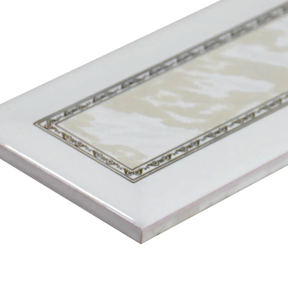 Bordüre Nr.479 Athos gris grau weiß gold Antik 7,5x20 cm Bordüre Nr.479 Athos gris grau weiß gold Antik 7,5x20 cm