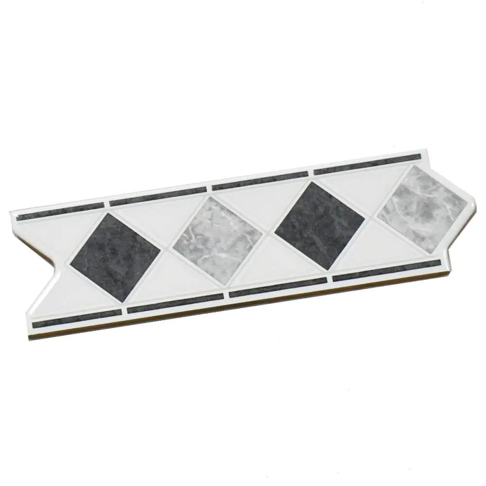 Bordüre Nr.639 grau anthrazit 6x20 cm