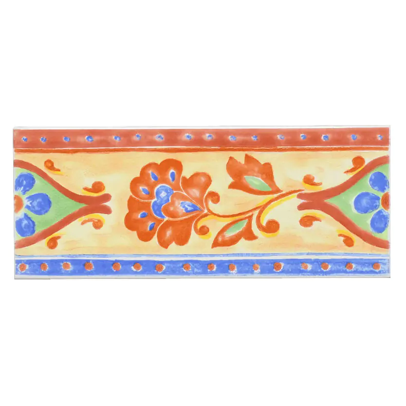 Bordüre Villeroy & Boch Nr.796 1153 CJ58 Lotus mehrfarbig 10x25 cm I.Sorte