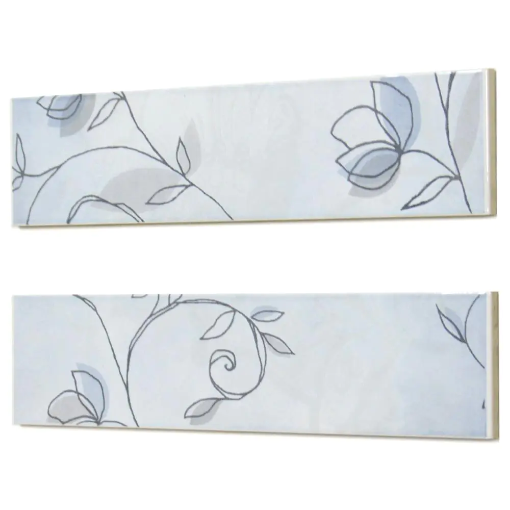 Bordüre Agrob Buchtal Nr.372 2er Set grau 6x25 cm I.Sorte Bordüre Agrob Buchtal Nr.372 2er Set grau 6x25 cm I.Sorte