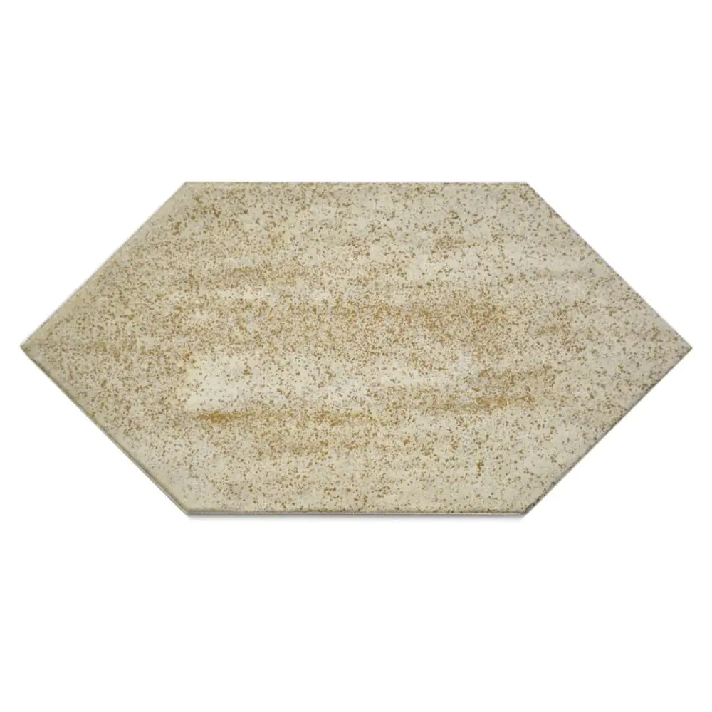 Bodenfliese Villeroy & Boch E4279 Sechseck braun hellgrau 12,5x25 cm