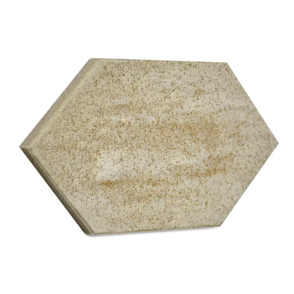 Bodenfliese Villeroy & Boch E4279 Sechseck braun hellgrau 12,5x25 cm