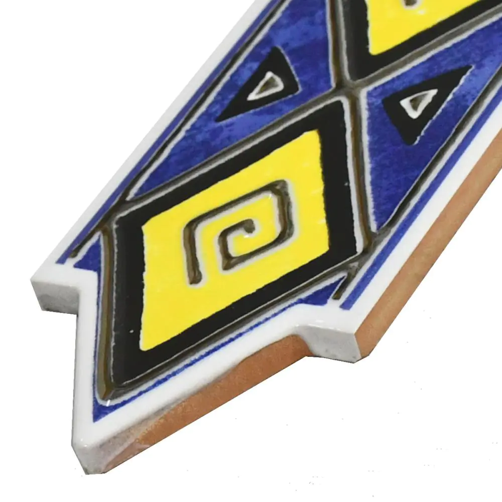 Bordüre HPH Placke Nr.612 Pamplona gelb blau schwarz 6,5x25 cm