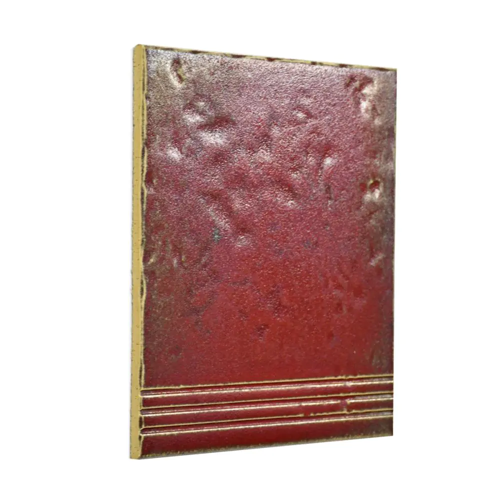 Treppenauftritt Oltmanns E4509 OT 30/7 rubinrot reliefiert 26x30 cm