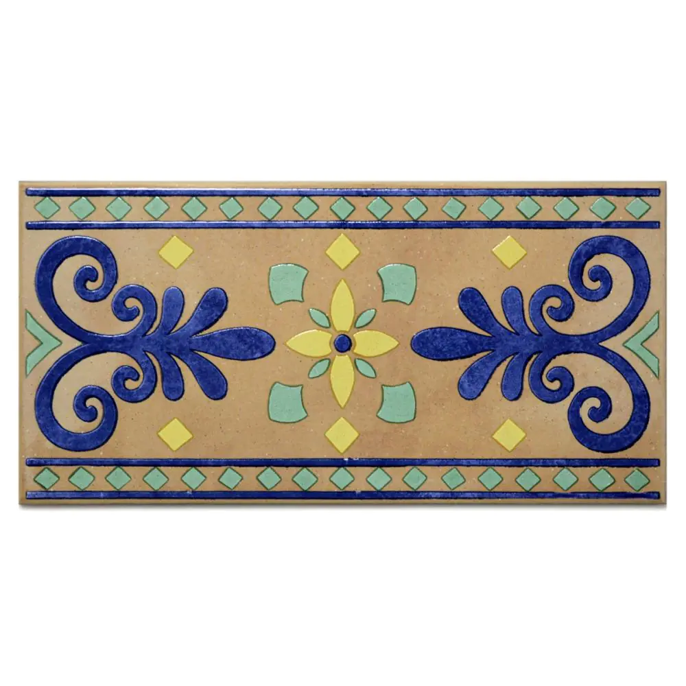 Bordüre Villeroy & Boch 3353 FJ18 Bastia kalkstein mehrfarbig 16,5x33 cm I.Sorte