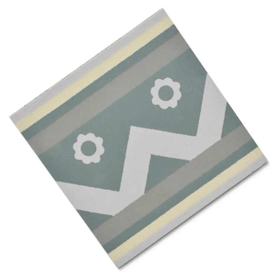 Bodenfliese Villeroy & Boch E738 2021 PC5L Mettlach grün creme 20x20 cm