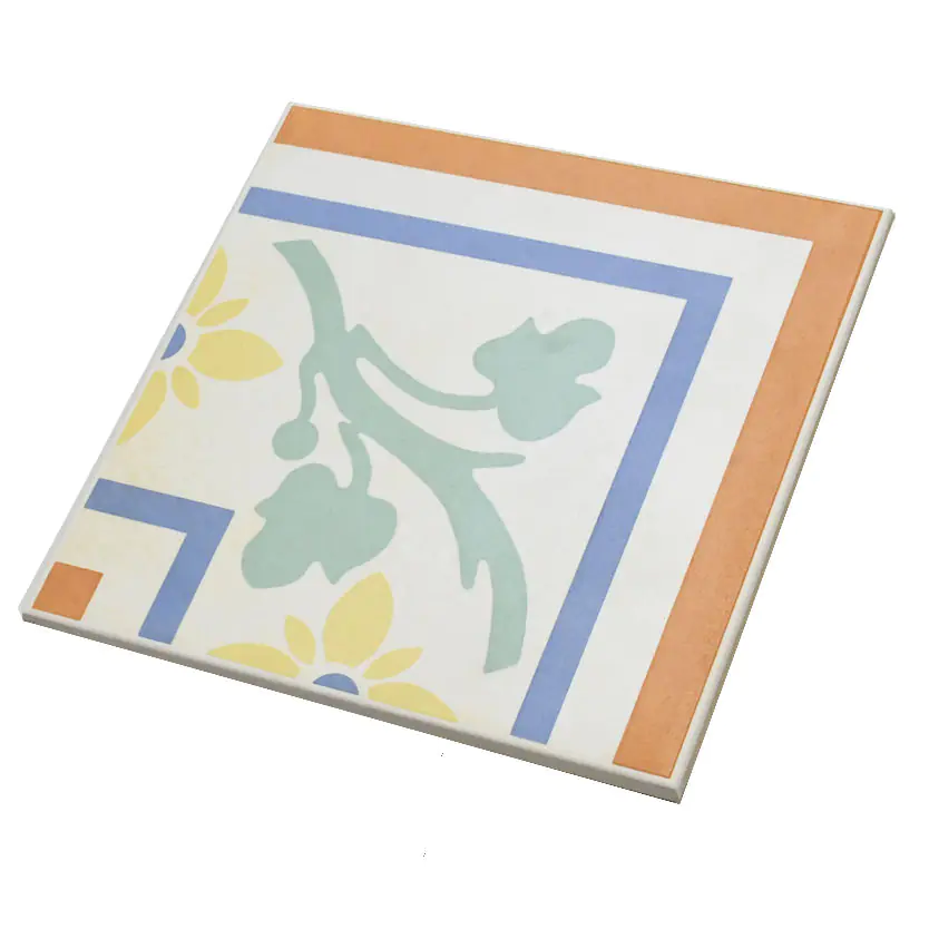 Bodenfliese Dekor Villeroy & Boch E3370 3152 FE2E Century Garden mehrfarbig 22x22 cm Bodenfliese Dekor Villeroy & Boch E3370 3152 FE2E Century Garden mehrfarbig 22x22 cm