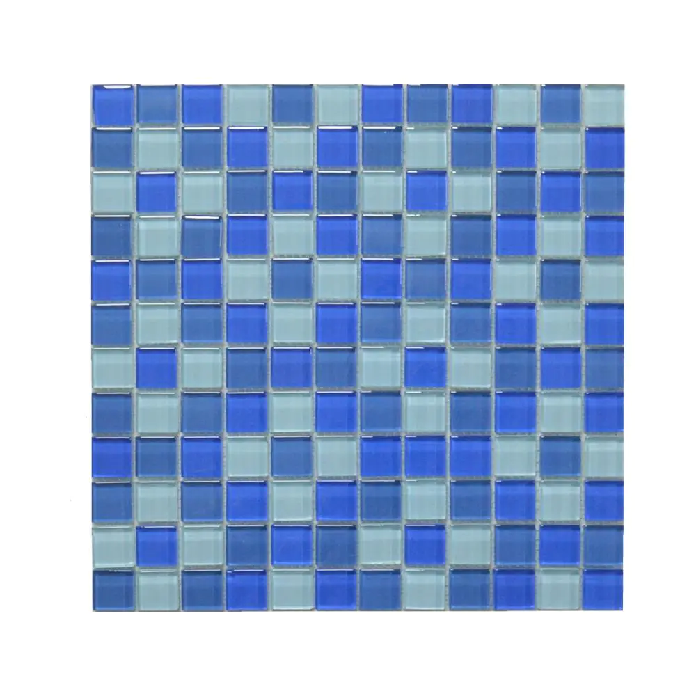 Mosaik E2216 Glas blau mix 30x30 cm Mosaik E2216 Glas blau mix 30x30 cm
