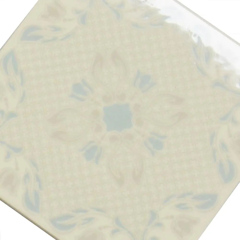 Wandfliese Dekor Agostino E2898 creme grau blau 15x15 cm I.Sorte Wandfliese Dekor Agostino E2898 creme grau blau 15x15 cm I.Sorte
