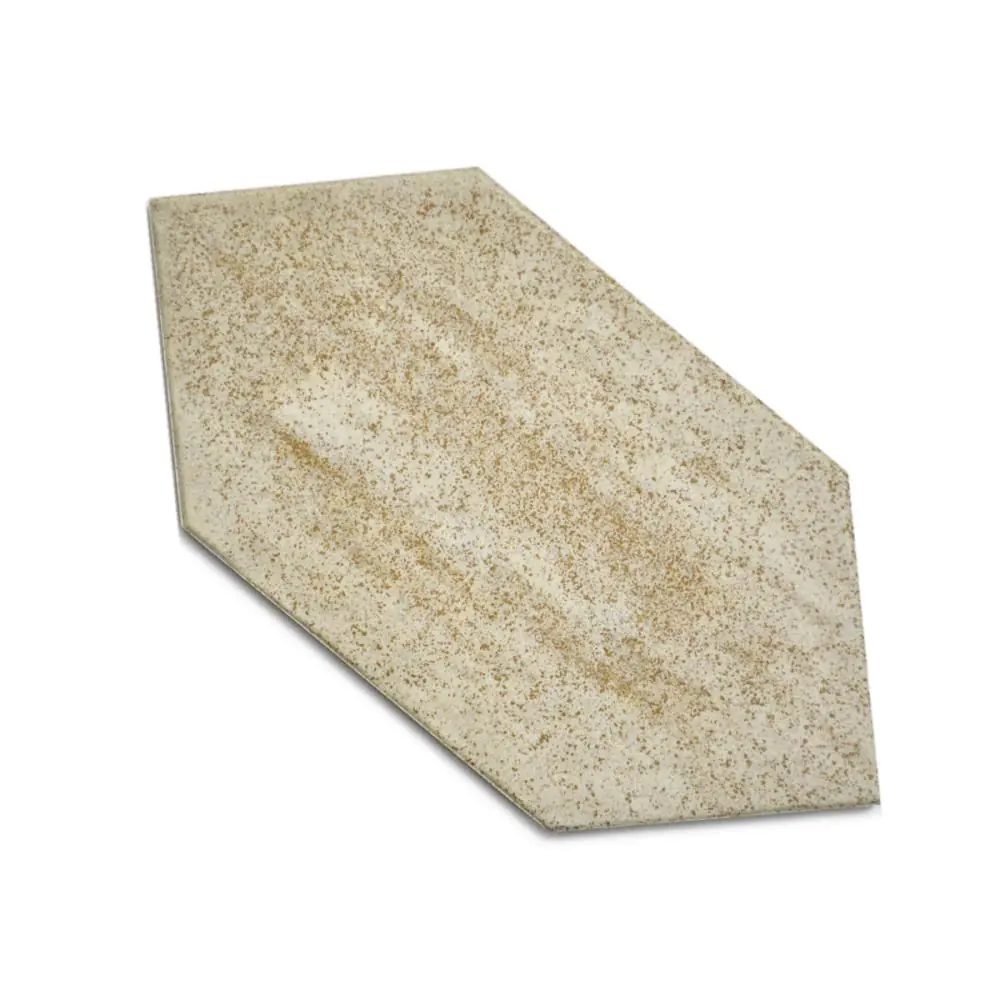 Bodenfliese Villeroy & Boch E4279 Sechseck braun hellgrau 12,5x25 cm
