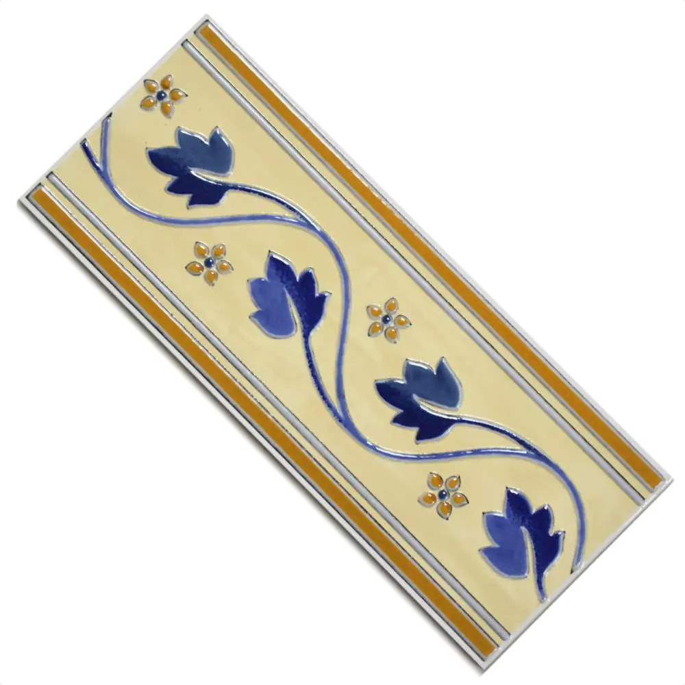 Bordüre Villeroy & Boch Nr.142 1151 JL04 Tivoli creme blau 10x25 cm Bordüre Villeroy & Boch Nr.142 1151 JL04 Tivoli creme blau 10x25 cm